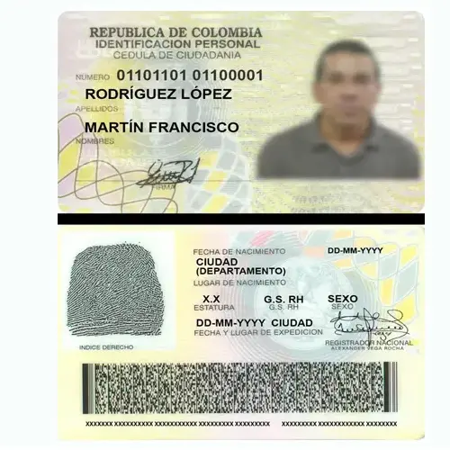 Colombiaanse identiteitskaart online kopen